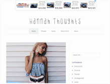 Tablet Screenshot of hannahthoughts.com